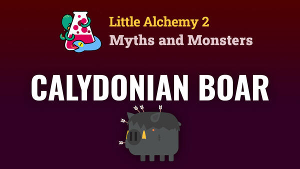 Video: How To Make The CALYDONIAN BOAR In Little Alchemy 2 Myths and Monsters