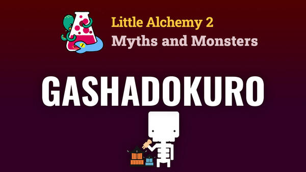 Video: How To Make The GASHADOKURO In Little Alchemy 2 Myths and Monsters