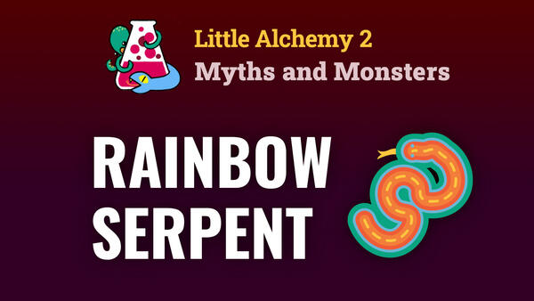 Video: How to make the RAINBOW SERPENT in Little Alchemy 2 Myths and Monsters
