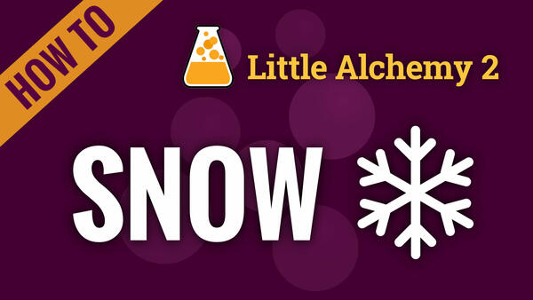 Video: How to make SNOW in Little Alchemy 2