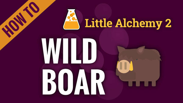 Video: How to make WILD BOAR in Little Alchemy 2